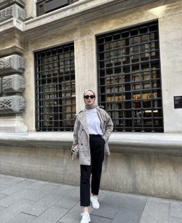 Desenli Vintage Trençkot