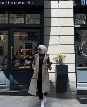 Haki Kemerli Premium Trençkot