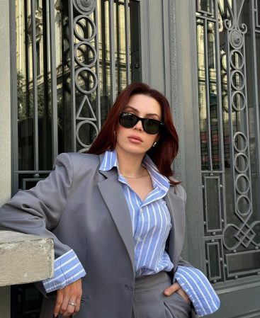 Koyu Gri Vintage Ceket Takım (Oversize Kalıp)